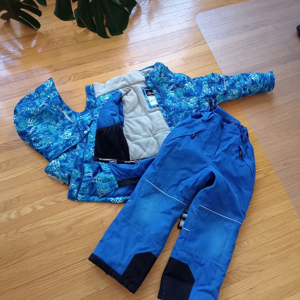 Kids Blue Winter Jacket and Pants Set